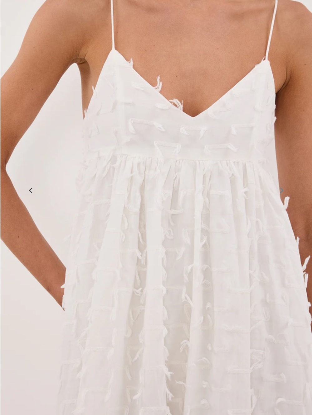Paloma White Babydoll Midi dress by Dissh - Picture 5 of 8